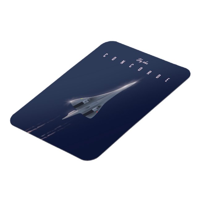 Fly The Concorde Travel poster Magnet (Left Side)