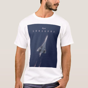 Fly The Concorde Travel poster T-Shirt