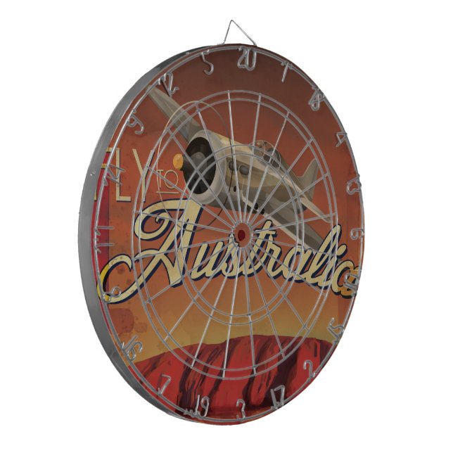 Fly To Australia Dartboard (Front Left)