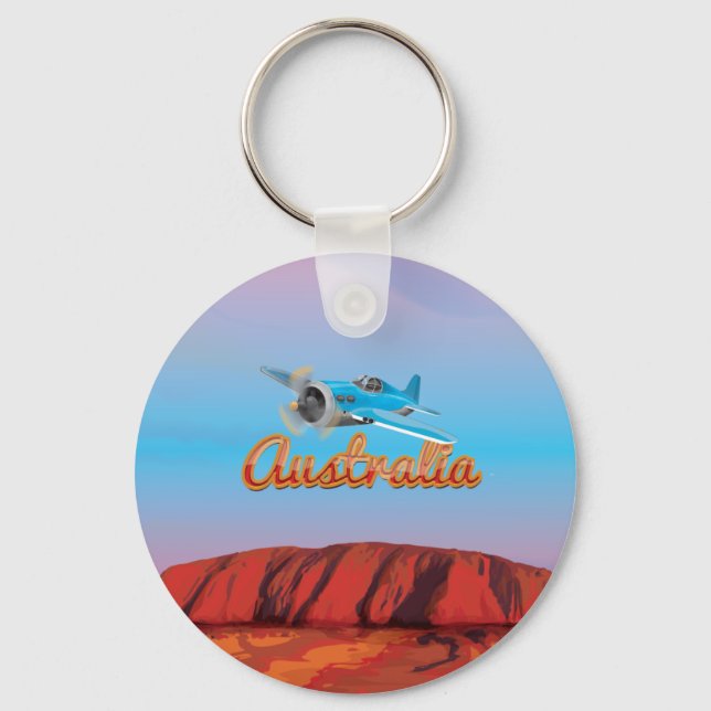 Fly To Australia Key Ring (Front)