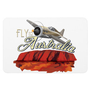 Fly To Australia Magnet