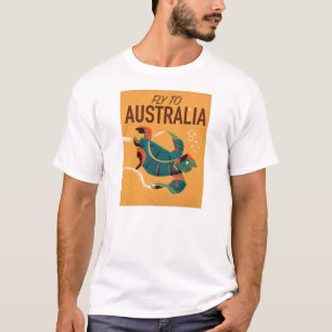 Fly to Australia Vintage travel poster T-Shirt