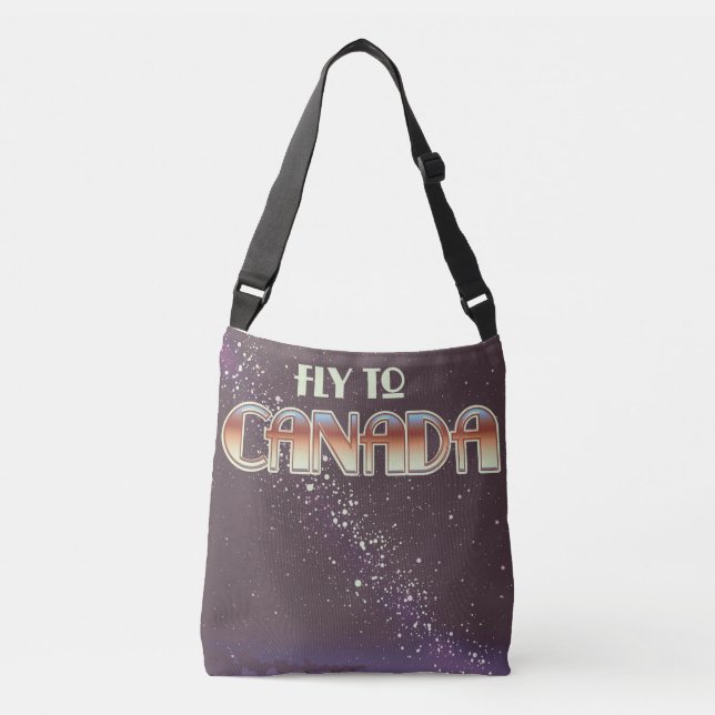 Fly To Canada Crossbody Bag (Front)