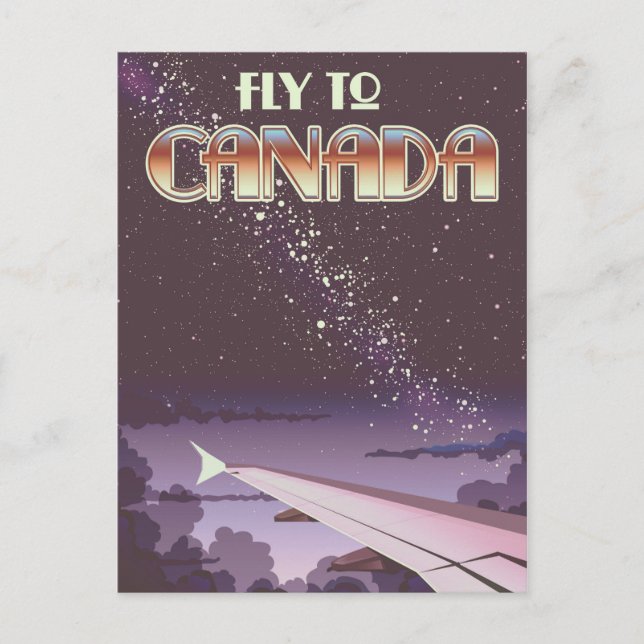 Fly To Canada Postcard (Front)