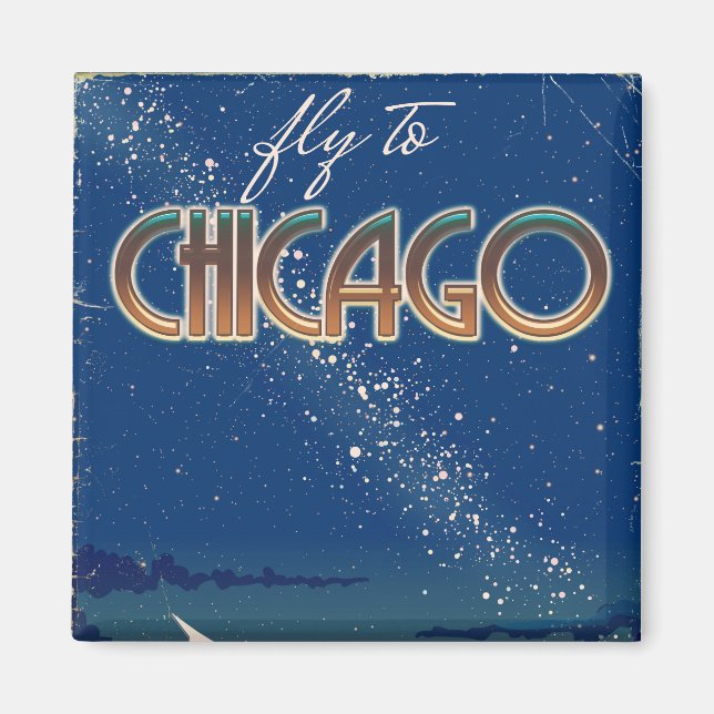 Fly to Chicago Magnet (Front)