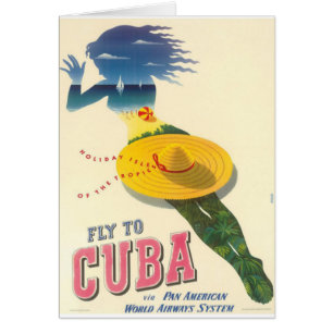 Fly to Cuba Holiday Isles of Tropics Vintage