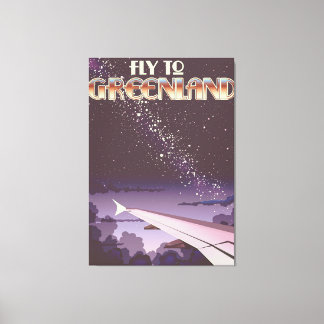 Fly To Greenland Canvas Print