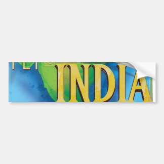 Fly To India Bumper Sticker