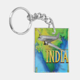 Fly To India Key Ring