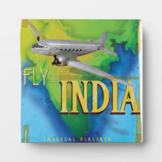 Fly To India Plaque