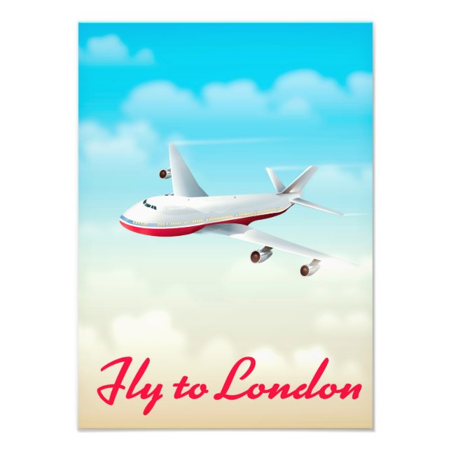 Fly To London Plane poster (Front)