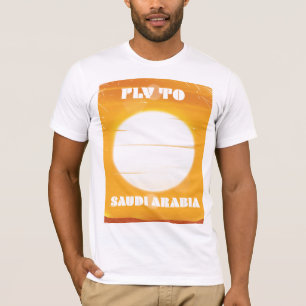 Fly to Saudi Arabia vintage travel poster T-Shirt