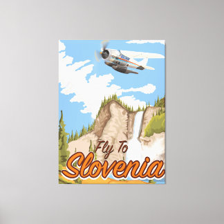 Fly To Slovenia Canvas Print