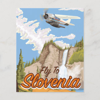 Fly To Slovenia Wood Wall Art Grocery Bag Pedestal Flyer