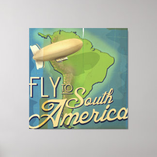 Fly To South America Canvas Print
