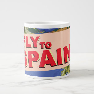 Fly To Spain Large Coffee Mug