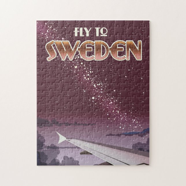 Fly to Sweden Jigsaw Puzzle (Vertical)