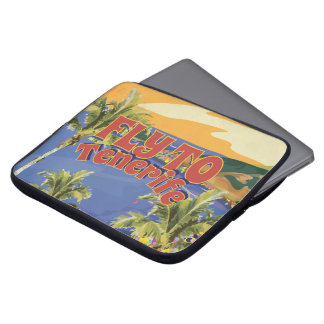 Fly To Tenerife Vintage Travel Poster Laptop Sleeve