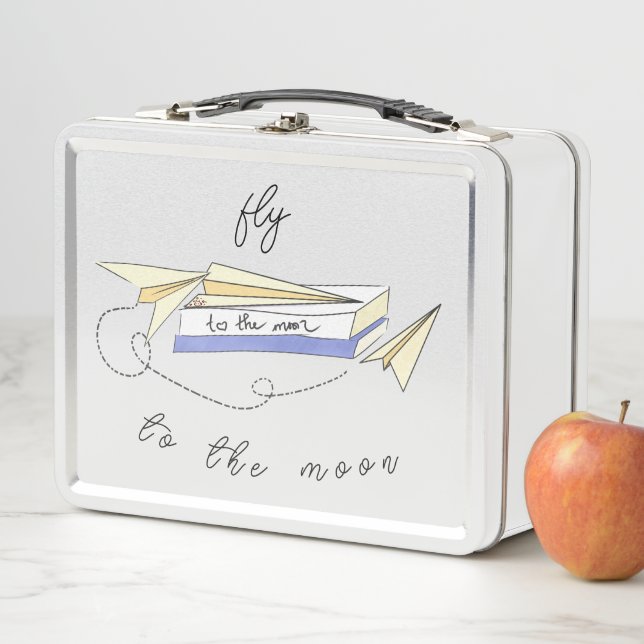 Fly To The Moon Metal Lunchbox (In Situ)