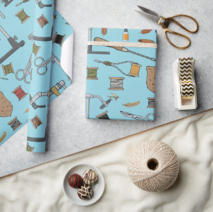 Fly Tyer pattern, fly tying materials and tools Wrapping Paper