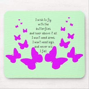 Fly With Butterflies Mouse Mat