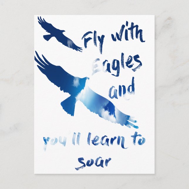 Fly with eagles postcard (Front)