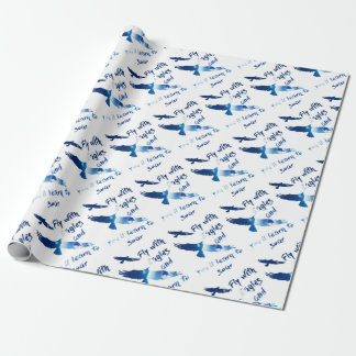Fly with eagles wrapping paper