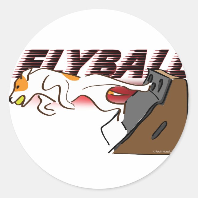 Flyball Boxturn Classic Round Sticker (Front)