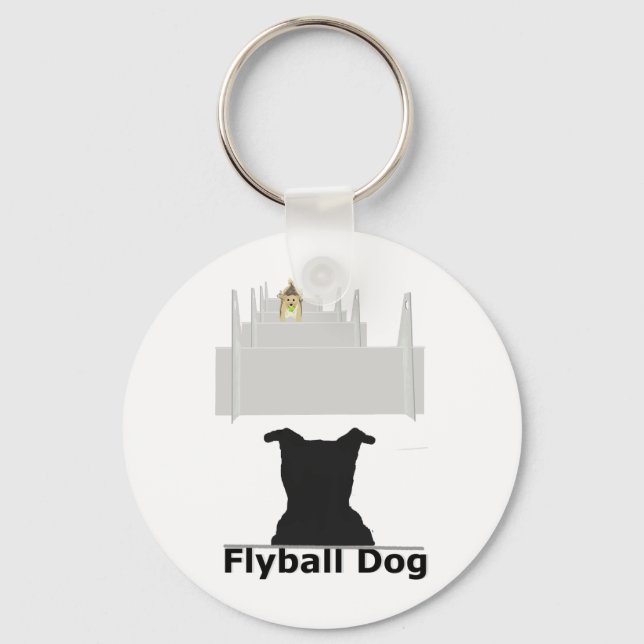 Flyball Dog Key Ring (Front)