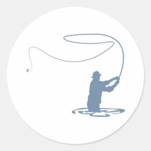 Flycasting Classic Round Sticker