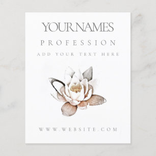 FLYER : BUSINESS PROMOTION : WHITE LOTUS