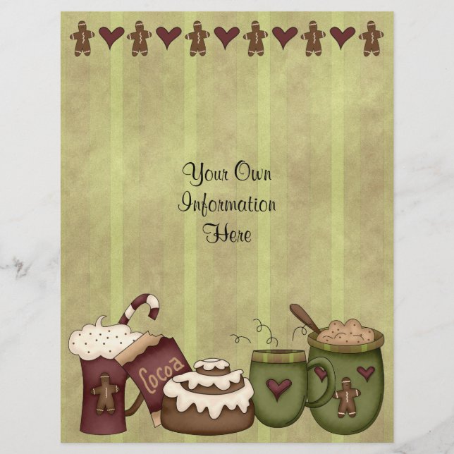 Flyer -Christmas-Cocoa-Hot Chocolate-Gingerbread (Front)