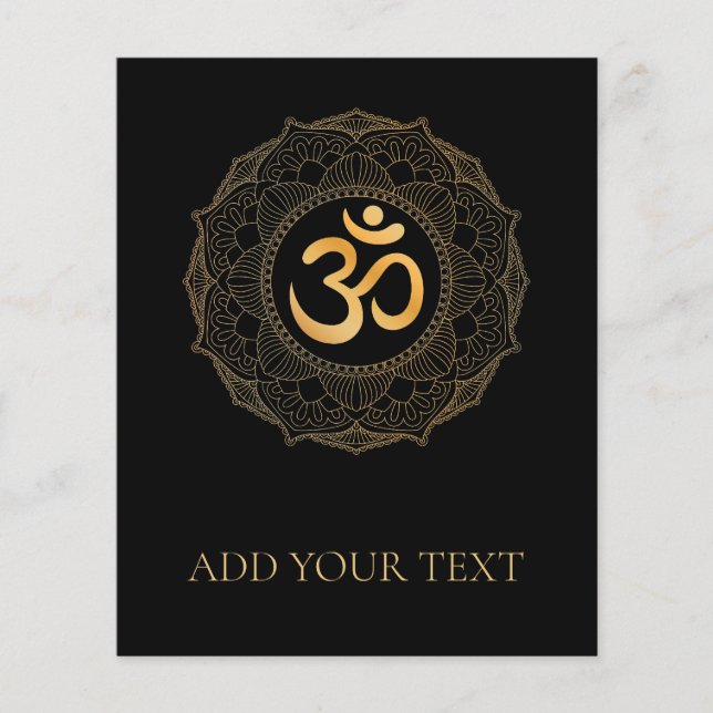 FLYER : GOLD MANDALA & OHM (Front)