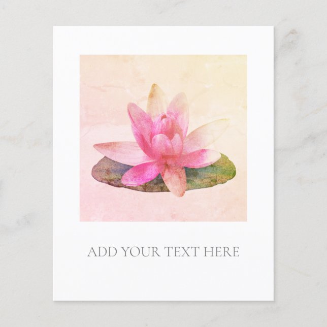 FLYER : PINK LOTUS (Front)