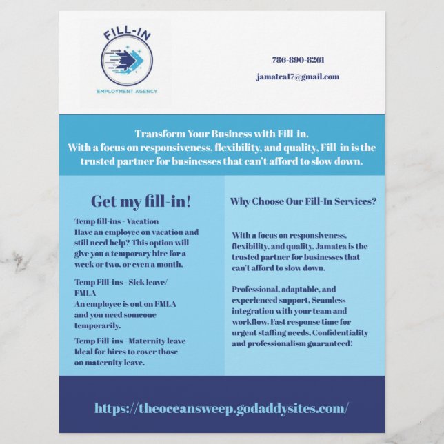 Flyer sample (Front)