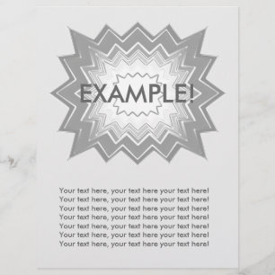 Flyer Template: Attention Getter: Grey Explosion!