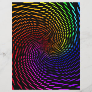 Flyer Template: Colourful Spiral Design