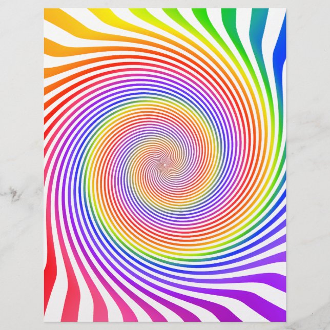 Flyer Template: Colourful Spiral Design (Front)