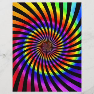 Flyer Template: Colourful Spiral Design