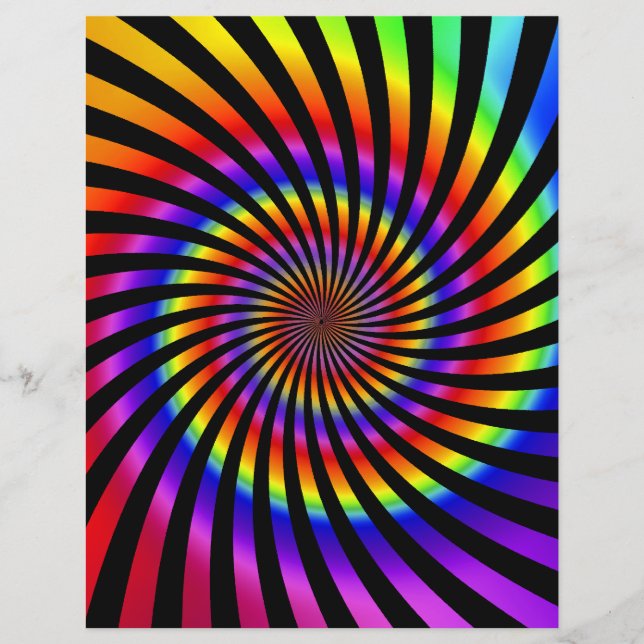 Flyer Template: Colourful Spiral Design (Front)