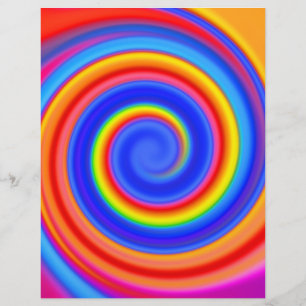 Flyer Template: Colourful Spiral Design