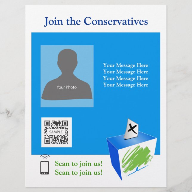Flyer Template Conservative Party (Front)