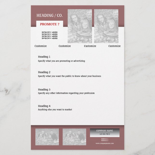 Flyer template - create your own 5.5"x8.5" (Front)