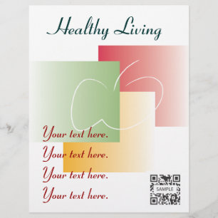 Flyer Template Healthy Living