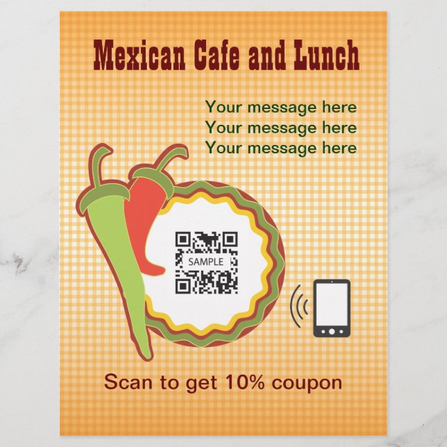 Flyer Template Mexican Restaurant (Front)