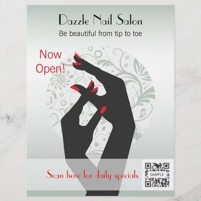 Flyer Template Nail Salon (Front)