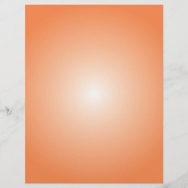 Flyer Template: Radial Gradient: Orange (Front)