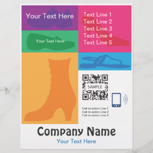 Flyer Template Retail Shoes