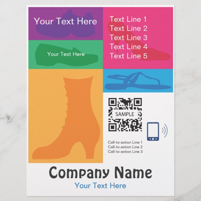 Flyer Template Retail Shoes (Front)