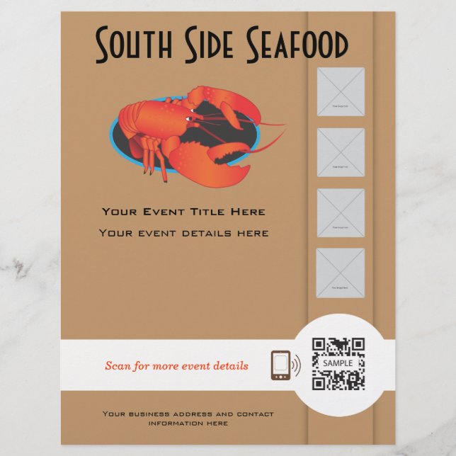 Flyer Template Seafood Restaurant (Front)
